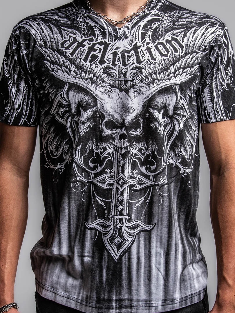 Affliction Death Eyes T-shirt - VitSvart 2.jpg