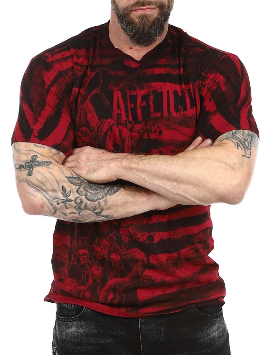 Affliction High And Mighty T-shirt A29076 red_5.jpg