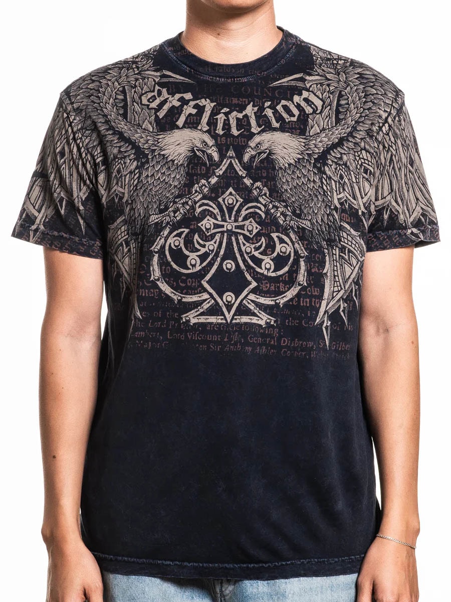 Affliction Skyward Crown T-shirt - Washed Black.jpg