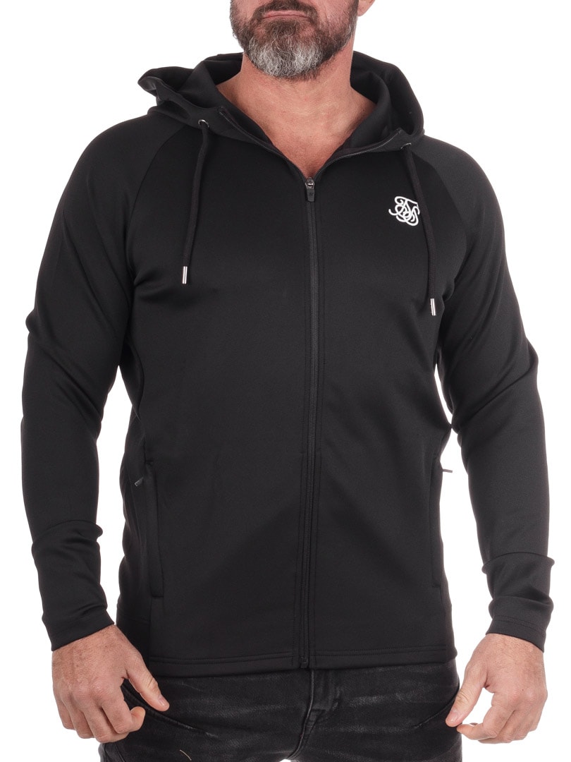 Full Zip SikSilk Hoodie Black_4.jpg