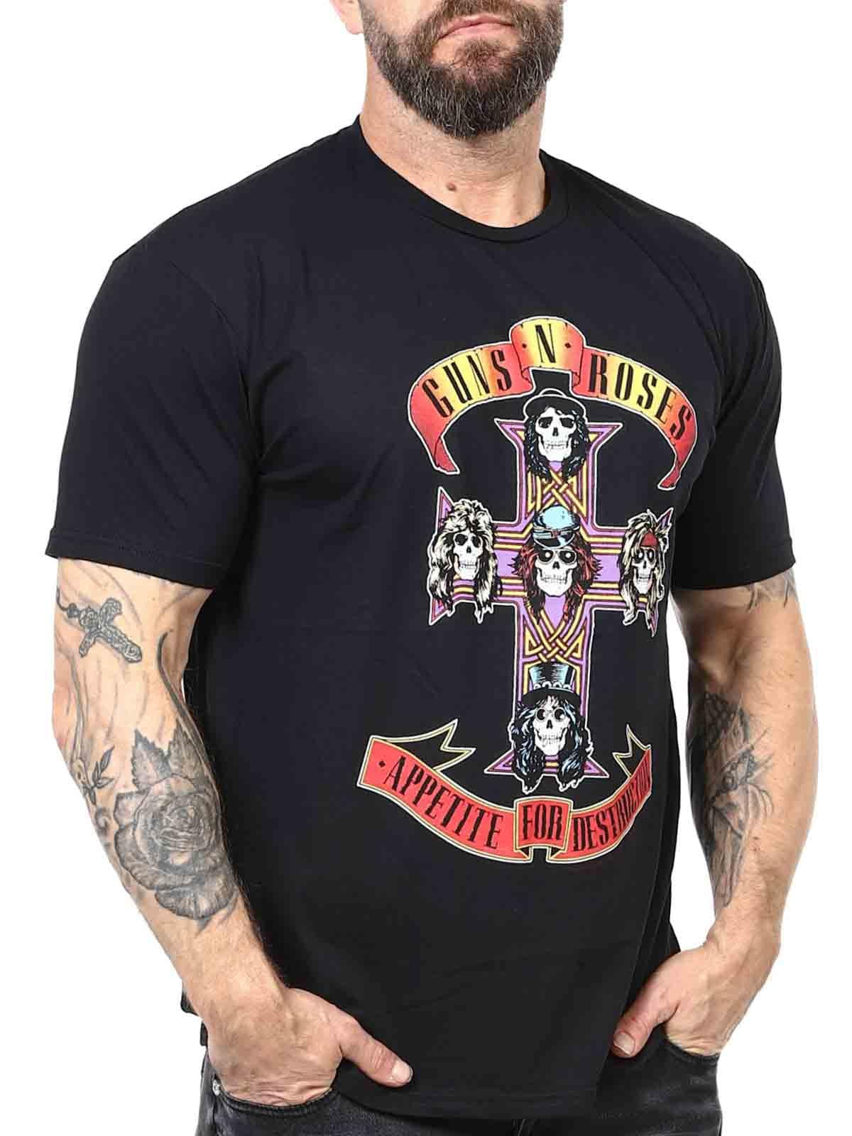 Guns N Roses Appetite For Destruction T-shirt Black_2.jpg