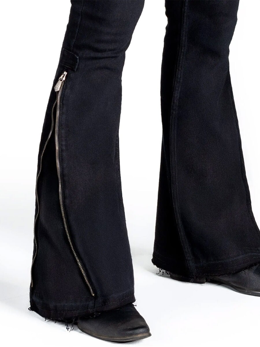 Hellriser Side Zipper Jeans Black 3.jpg