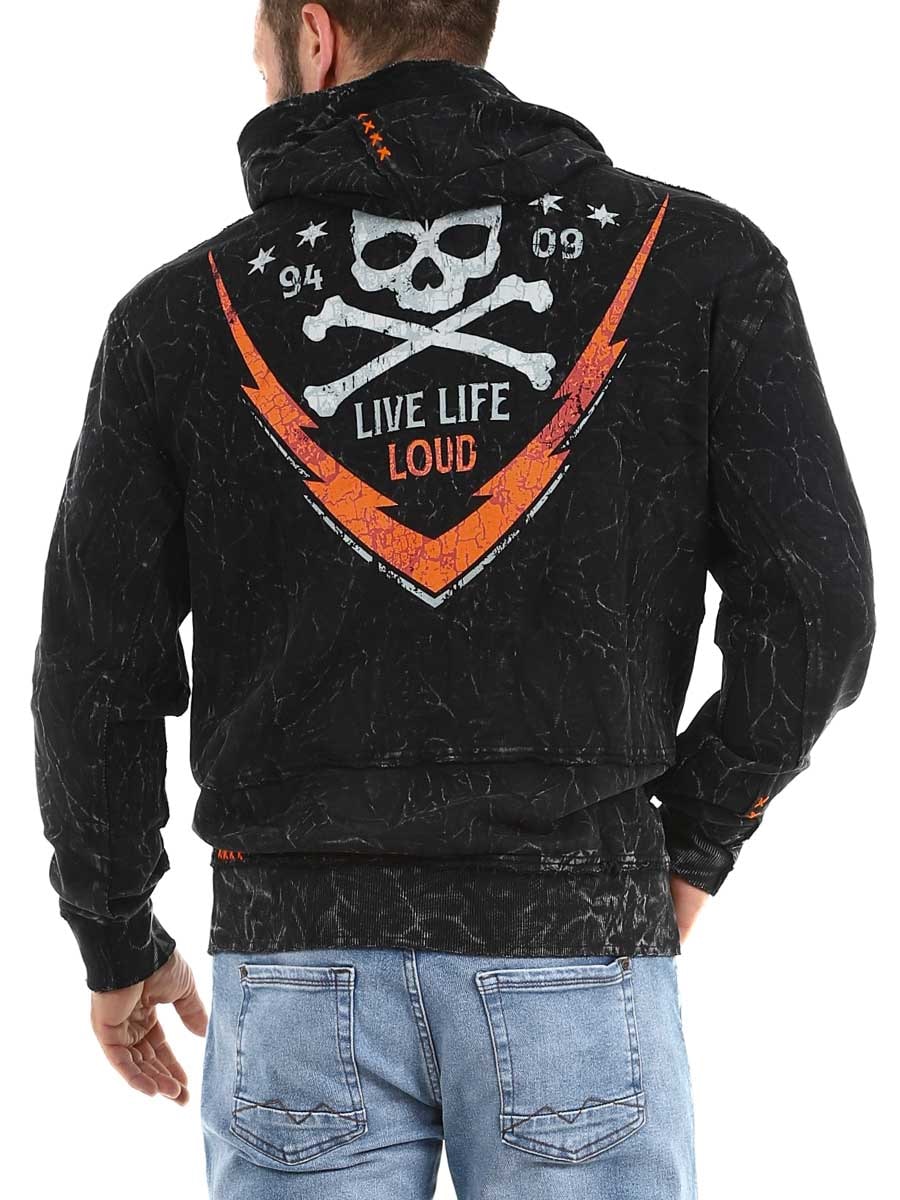 High Octane Wornstar Zip Hoodie Black_6.jpg