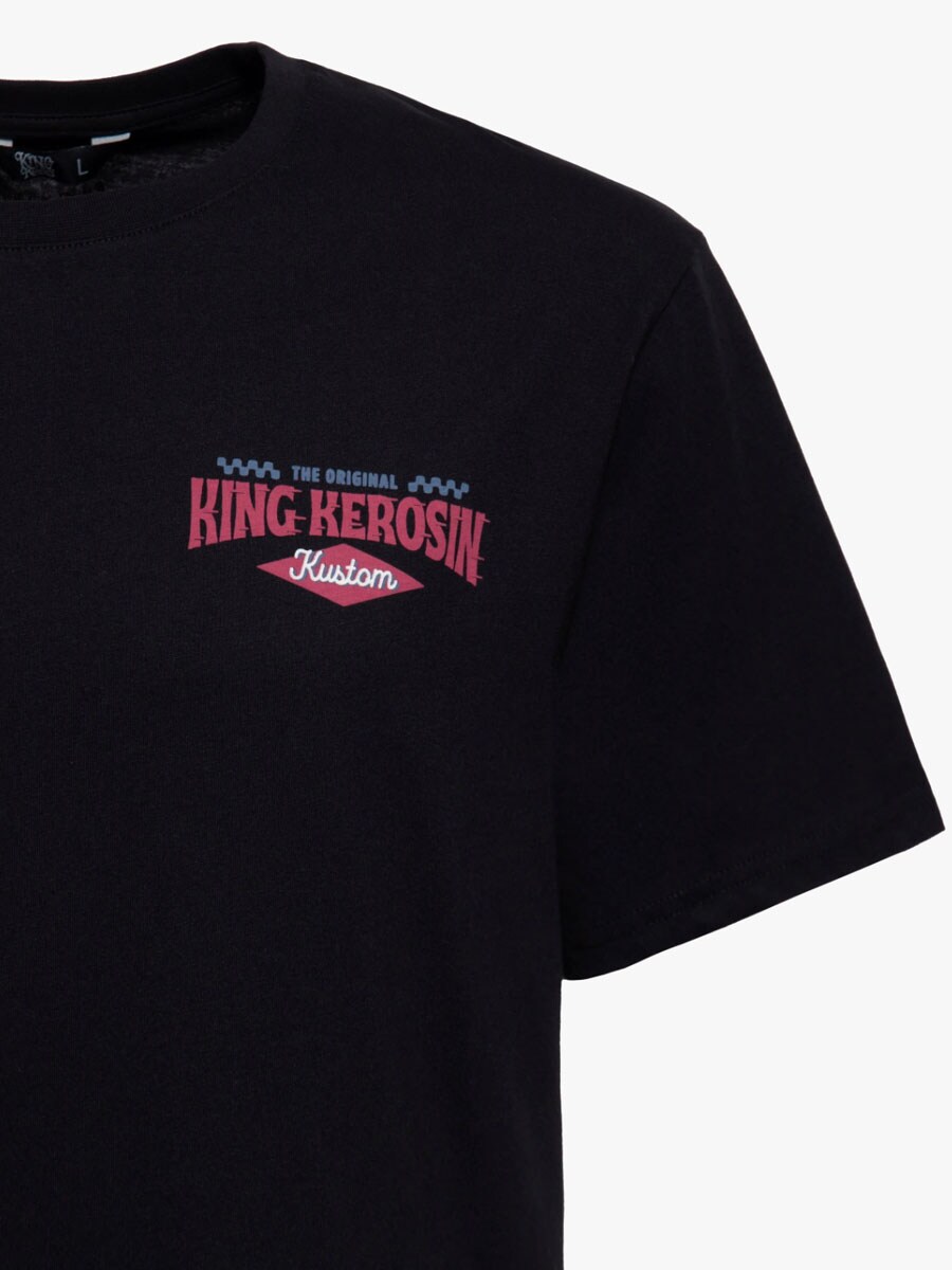 King Kerosin Hot Rod Service T-shirt - Black