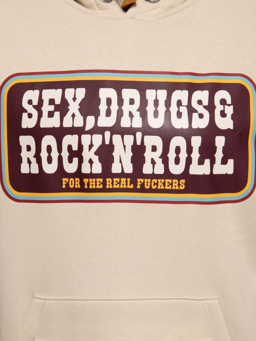 King Kerosin Rock N Roll Hoodie Beige 3.jpg