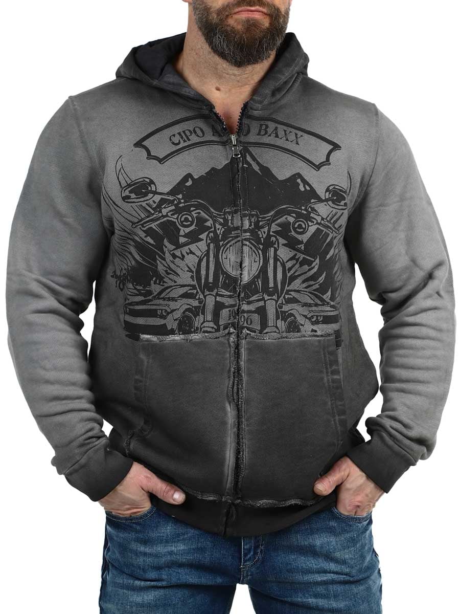 Laird Cipo Baxx Zip Hoodie dark grey_1.jpg