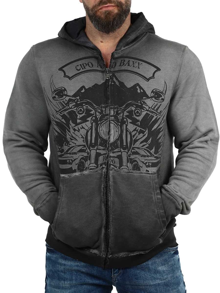 Laird Cipo Baxx Zip Hoodie dark grey_4.jpg