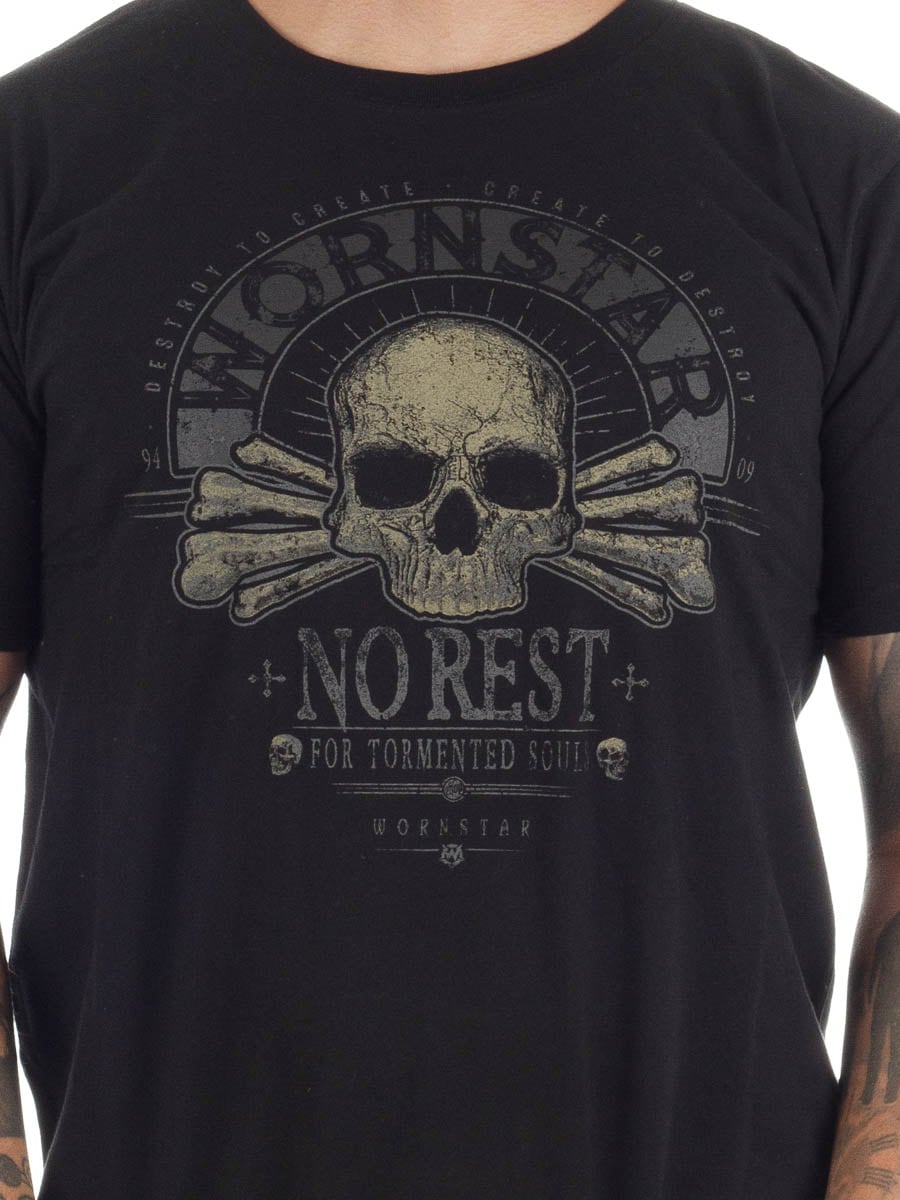 No Rest Wornstar T-shirt - Black 2026_1-2.jpg