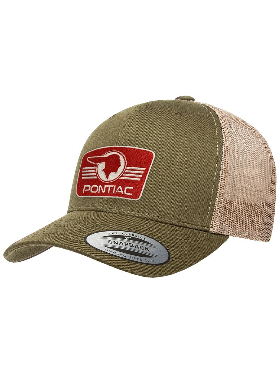 Pontiac Retro Logo Premium Trucker Keps - 2.jpg