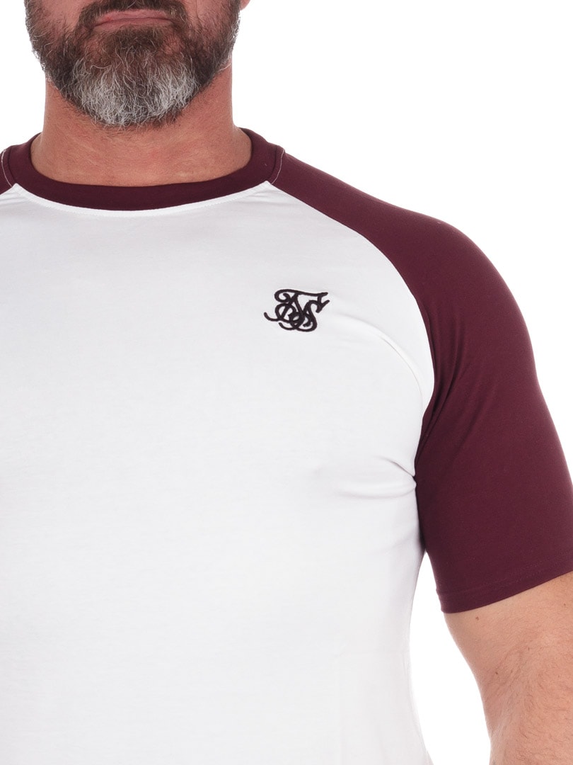 Raglan SikSilk T-shirt - winered White_1.jpg