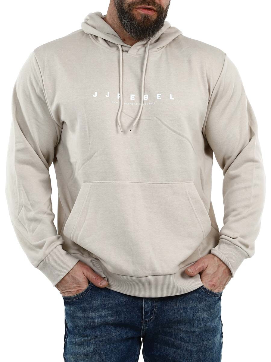 Rebel Rocky Logo Hoodie Beige Lars_1.jpg