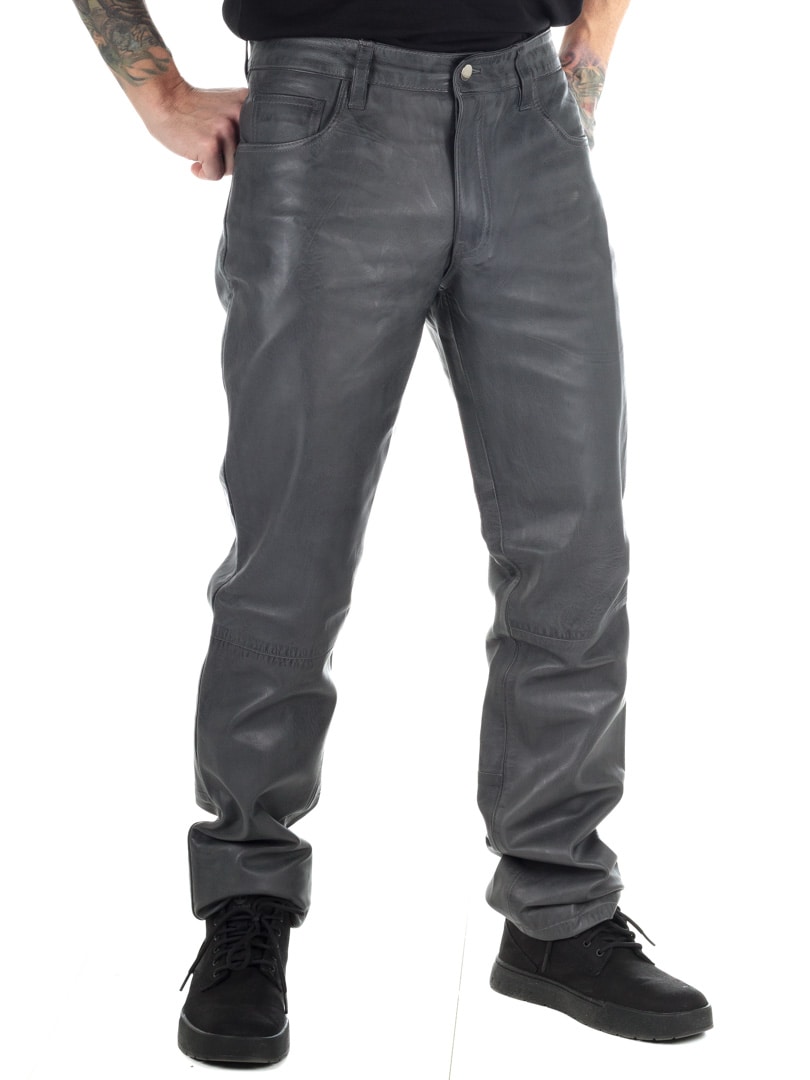 Rock Denim Premium Leather Pants Grey_4.jpg