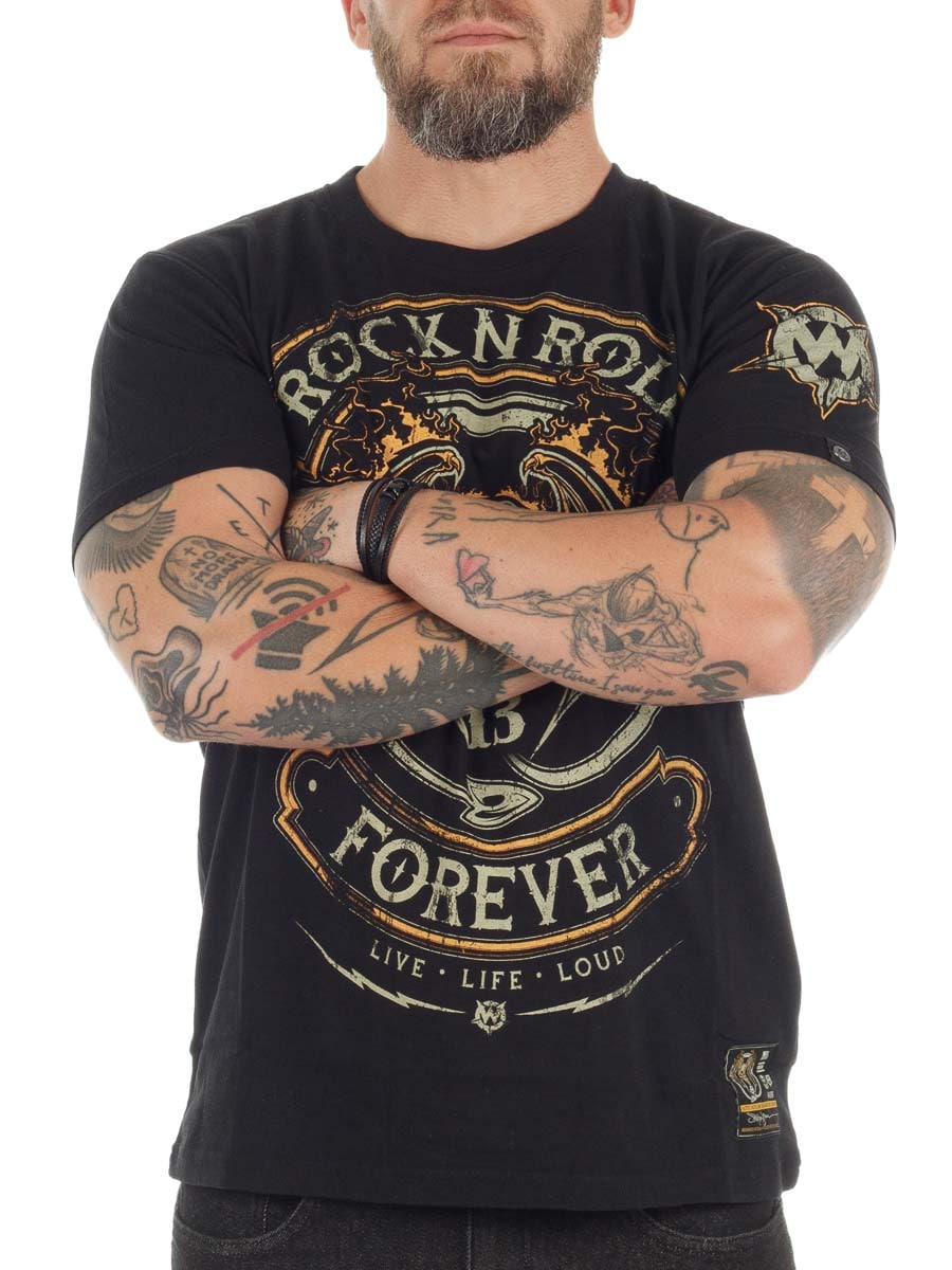 Rock N Roll Forever Wornstar T-shirt Black_5.jpg