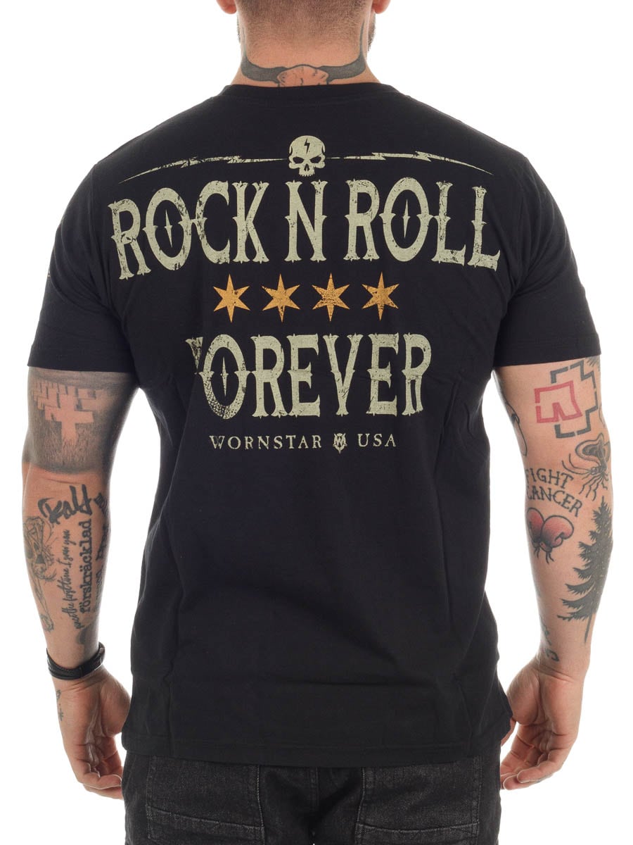 Rock N Roll Forever Wornstar T-shirt Black_6.jpg