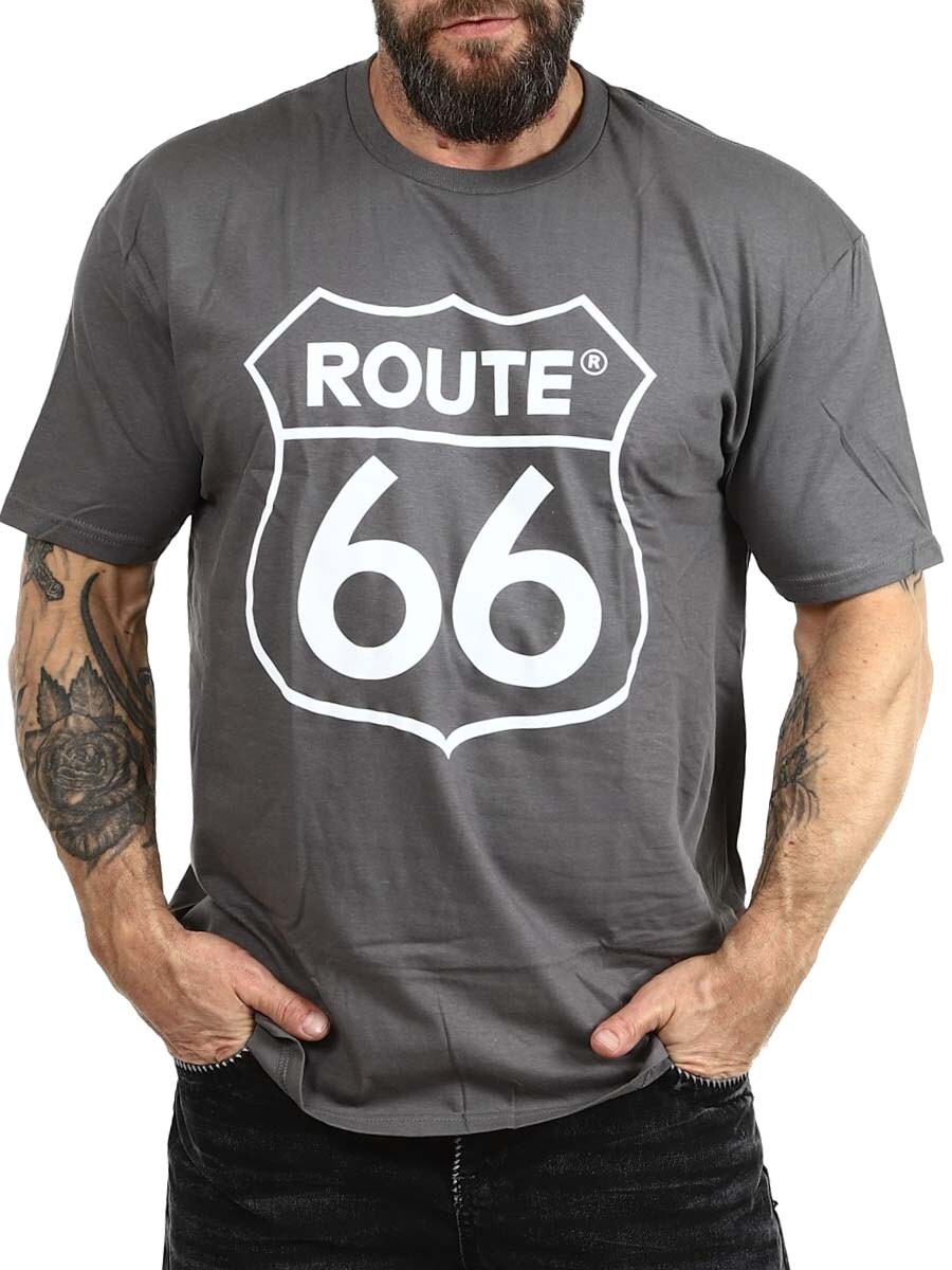 Route 66 Grey Tshirt_1.JPG