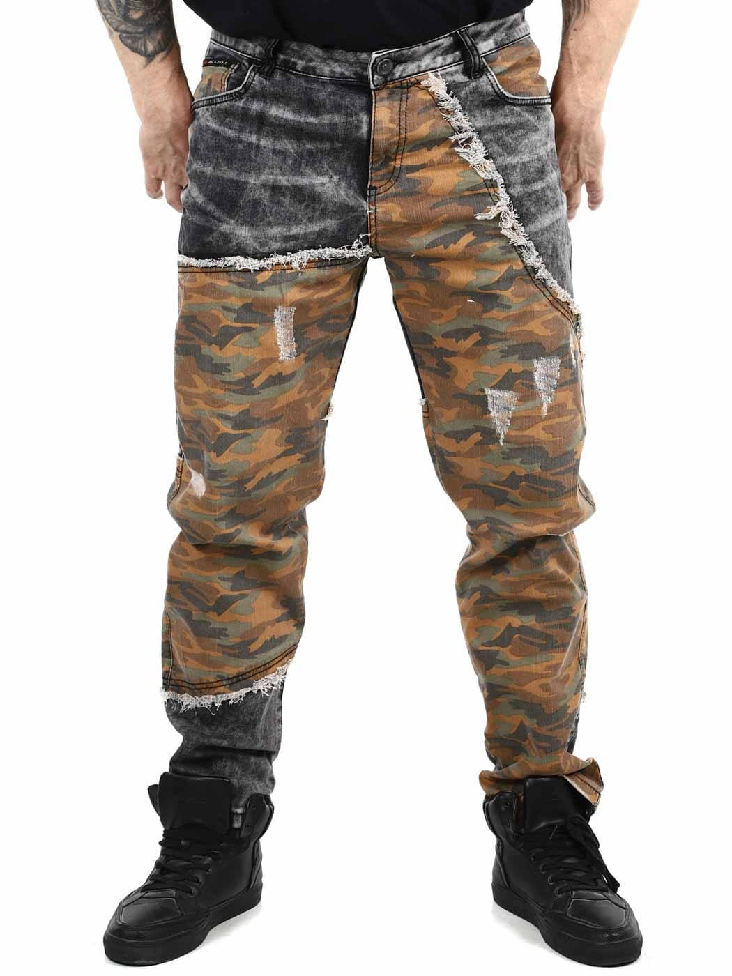 Thilian Cipo Baxx Jeans - Camo Svart_1.jpg